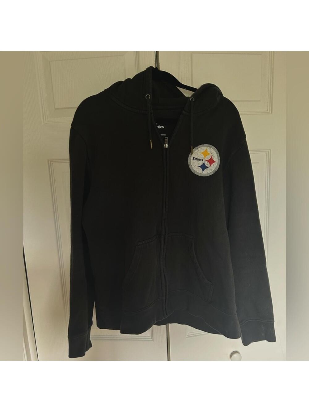 Pittsburgh Steelers NFL Men’s Zip Hoodie - L - EUC